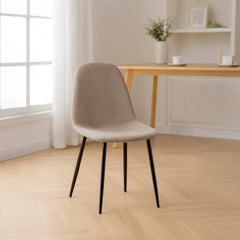 Esszimmerstuhl Napier Stoff - creme