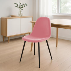 Esszimmerstuhl Napier Samt - pink