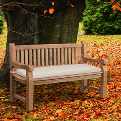 Teakbank Jackson mit Sitzkissen 150 cm + teak - creme