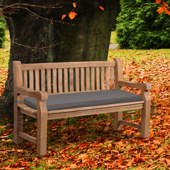 Teakbank Jackson mit Sitzkissen 150 cm + teak - dunkelgrau
