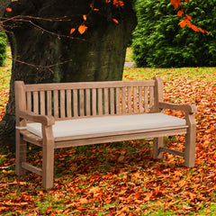 Teakbank Jackson mit Sitzkissen 180 cm + teak - creme