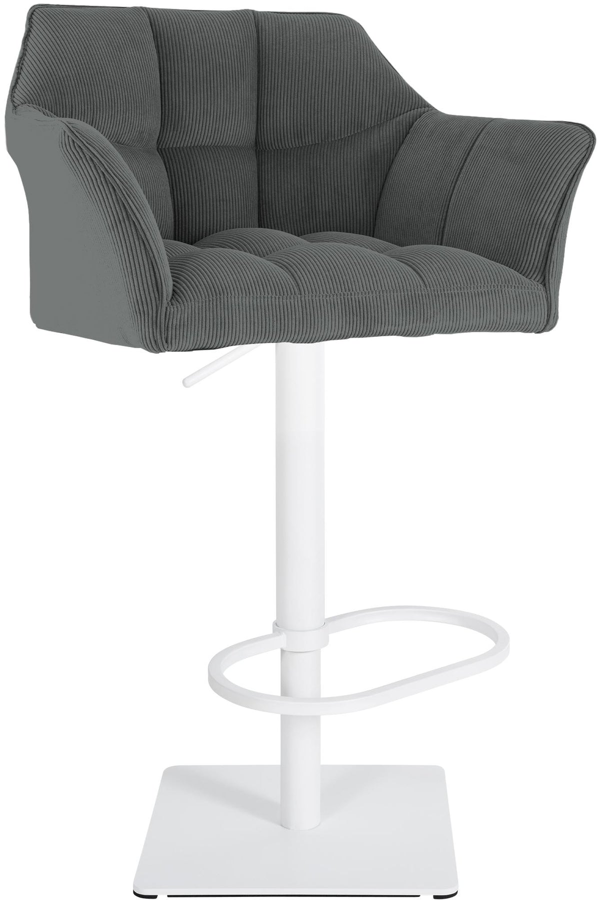 Barhocker Damaso W Cord - grau
