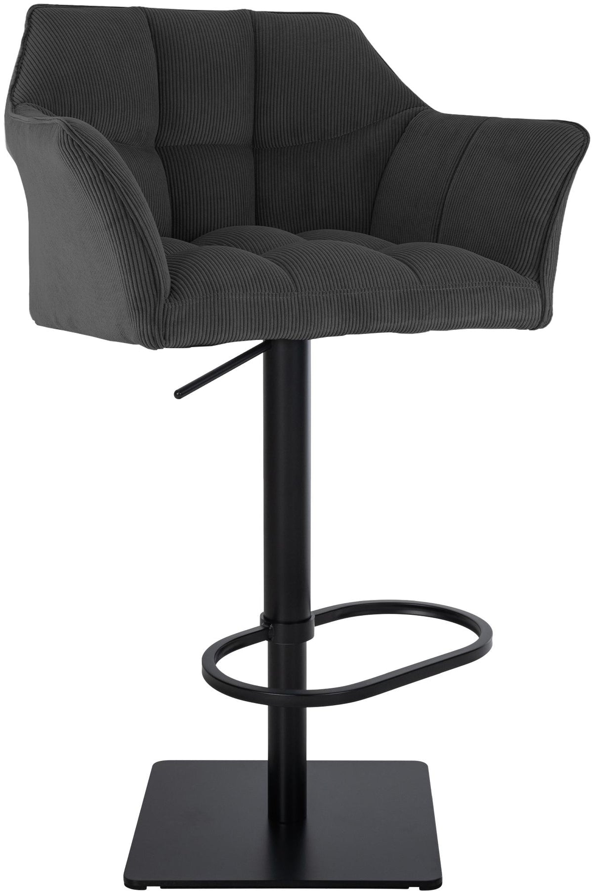 Barhocker Damaso B Cord - dunkelgrau
