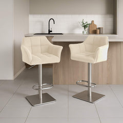 Barhocker Damaso E Cord - creme