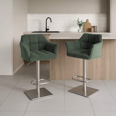 Barhocker Damaso E Cord - gr�n