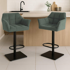 Barhocker Damaso B Cord - gr�n