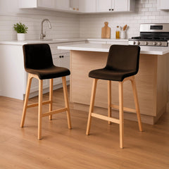 Barhocker Hoover Samt Natura - braun