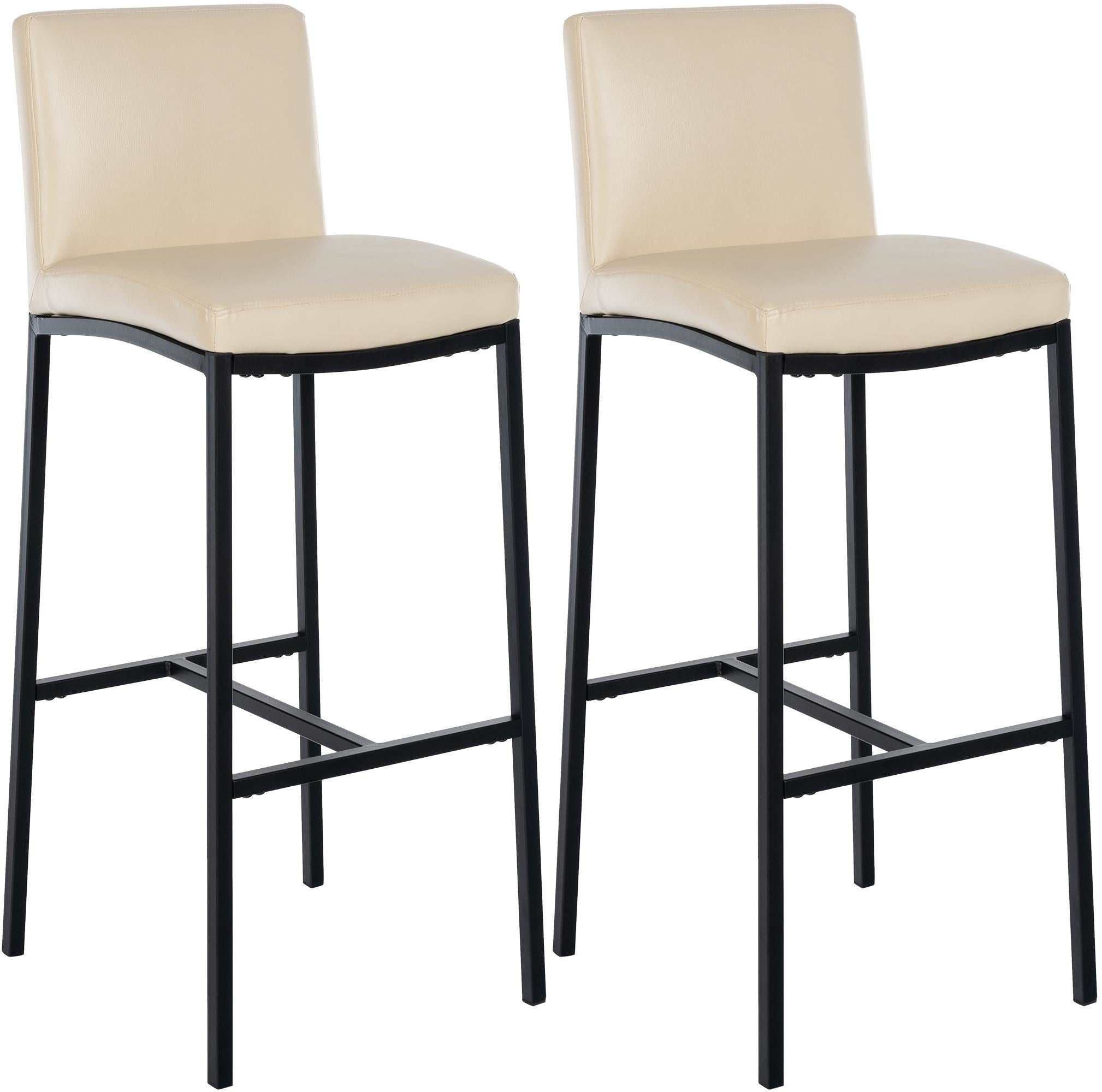 2er Set Barhocker Freeport Kunstleder B - creme by Dropshipping-Europe – Barhocker