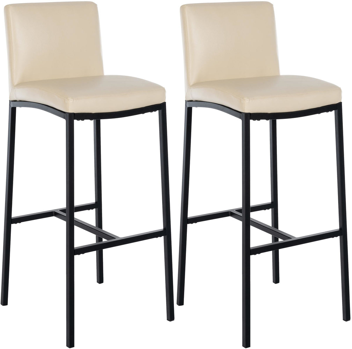 2er Set Barhocker Freeport Kunstleder B - creme by Dropshipping-Europe – Barhocker