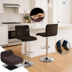 Barhocker Hoover Samt C - braun
