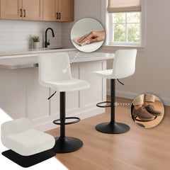 Barhocker Hoover Samt B - creme