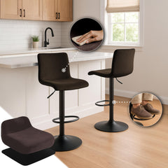 Barhocker Hoover Samt B - braun
