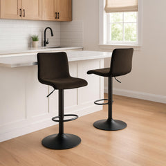 Barhocker Hoover Samt B - braun