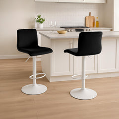 Barhocker Hoover Samt W - schwarz