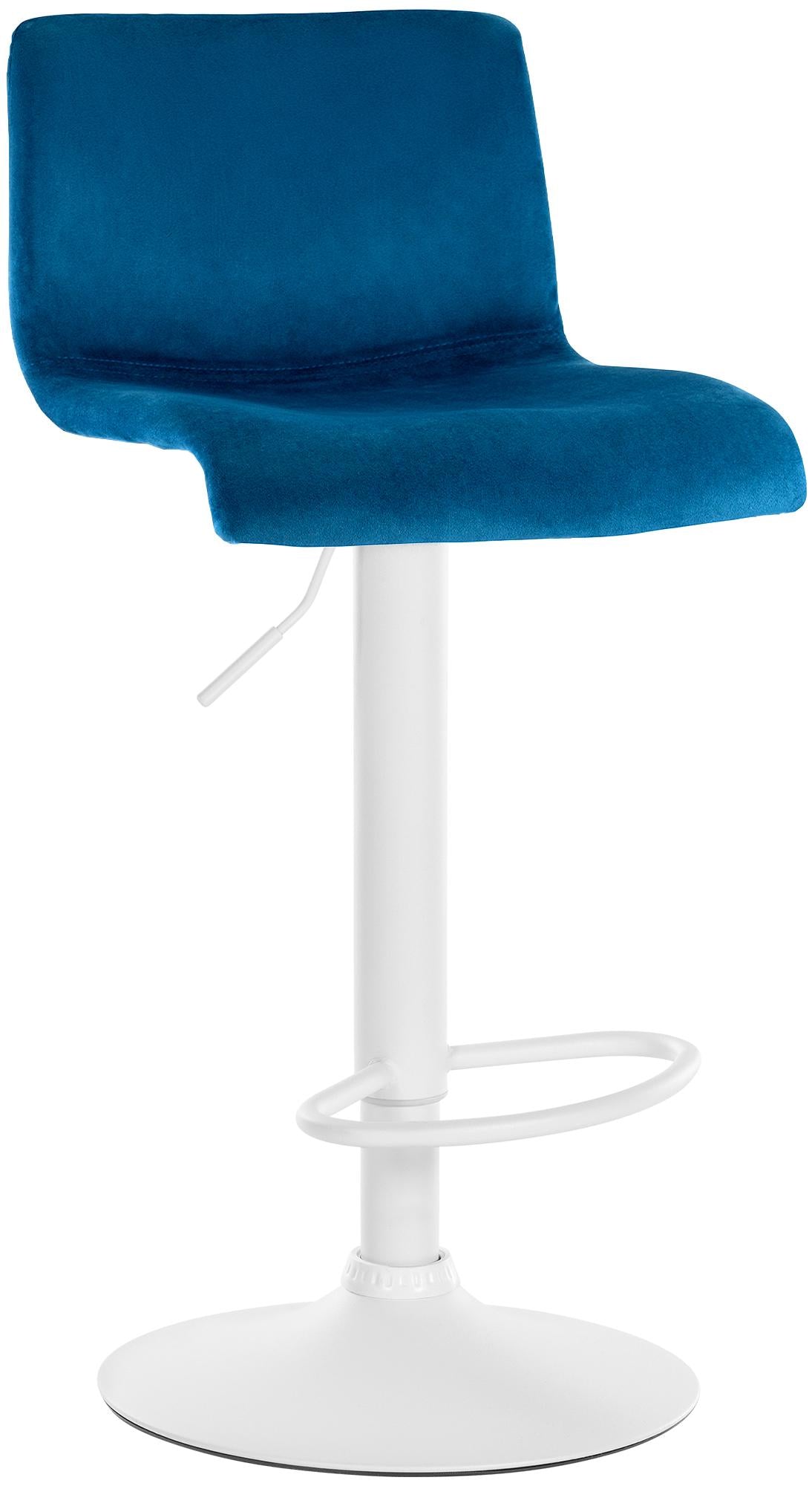 Barhocker Hoover Samt W - blau