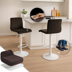 Barhocker Hoover Samt W - braun