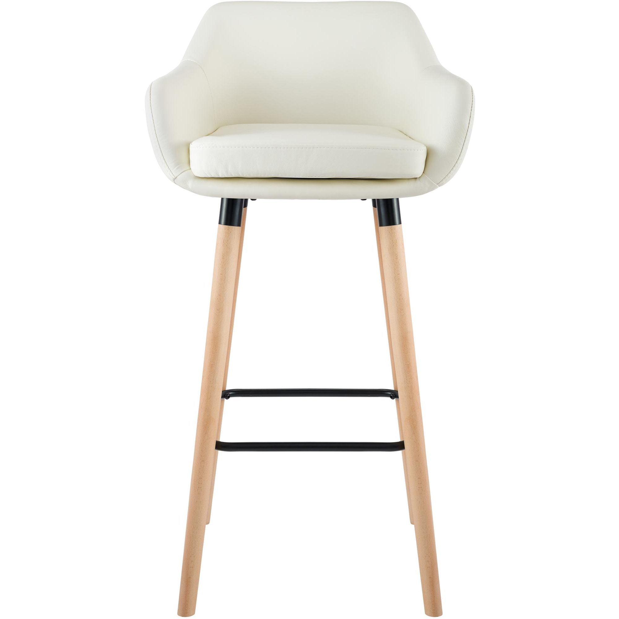 Barhocker Grant Kunstleder - creme - InfinityMarket
