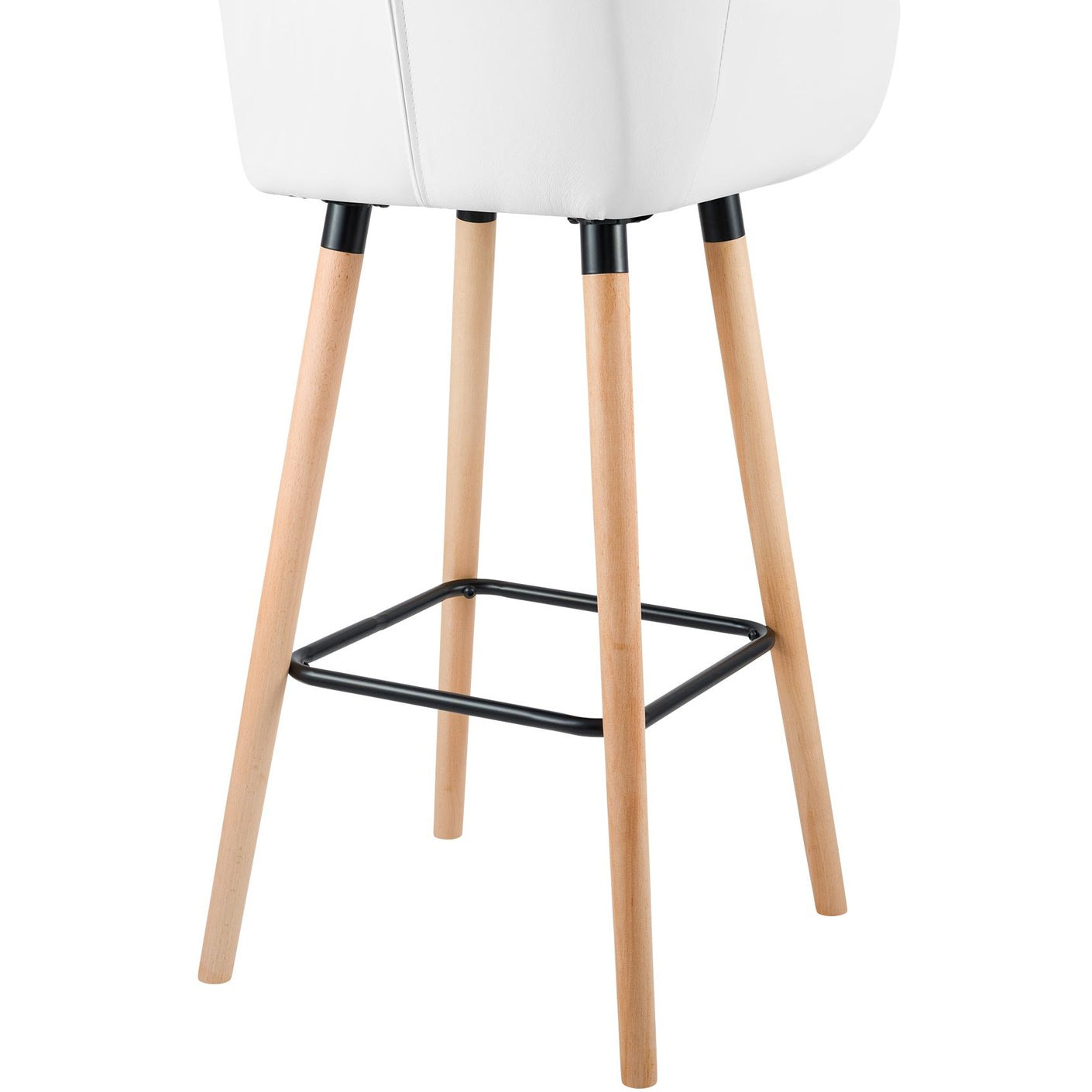 Barhocker Grant Kunstleder - weiß - InfinityMarket
