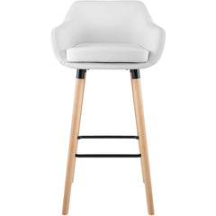 Barhocker Grant Kunstleder - weiß - InfinityMarket