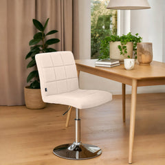 Stuhl Ricky Stoff - creme
