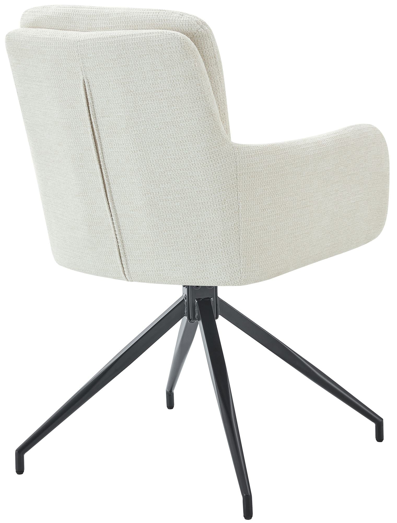 2er Set Esszimmerstuhl Pickett Stoff - creme by Dropshipping-Europe – Barhocker