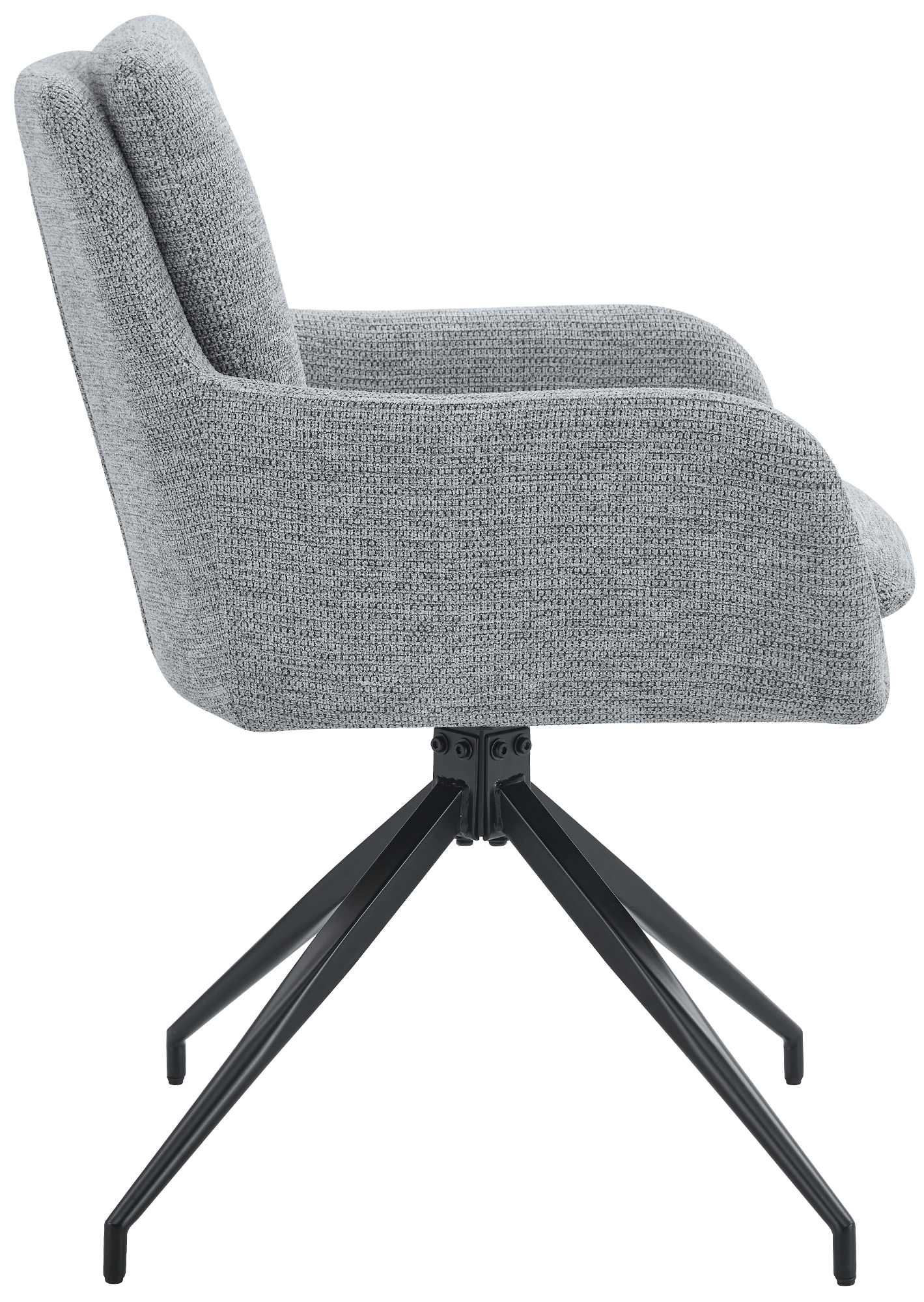 2er Set Esszimmerstuhl Pickett Stoff - grau by Dropshipping-Europe – Barhocker