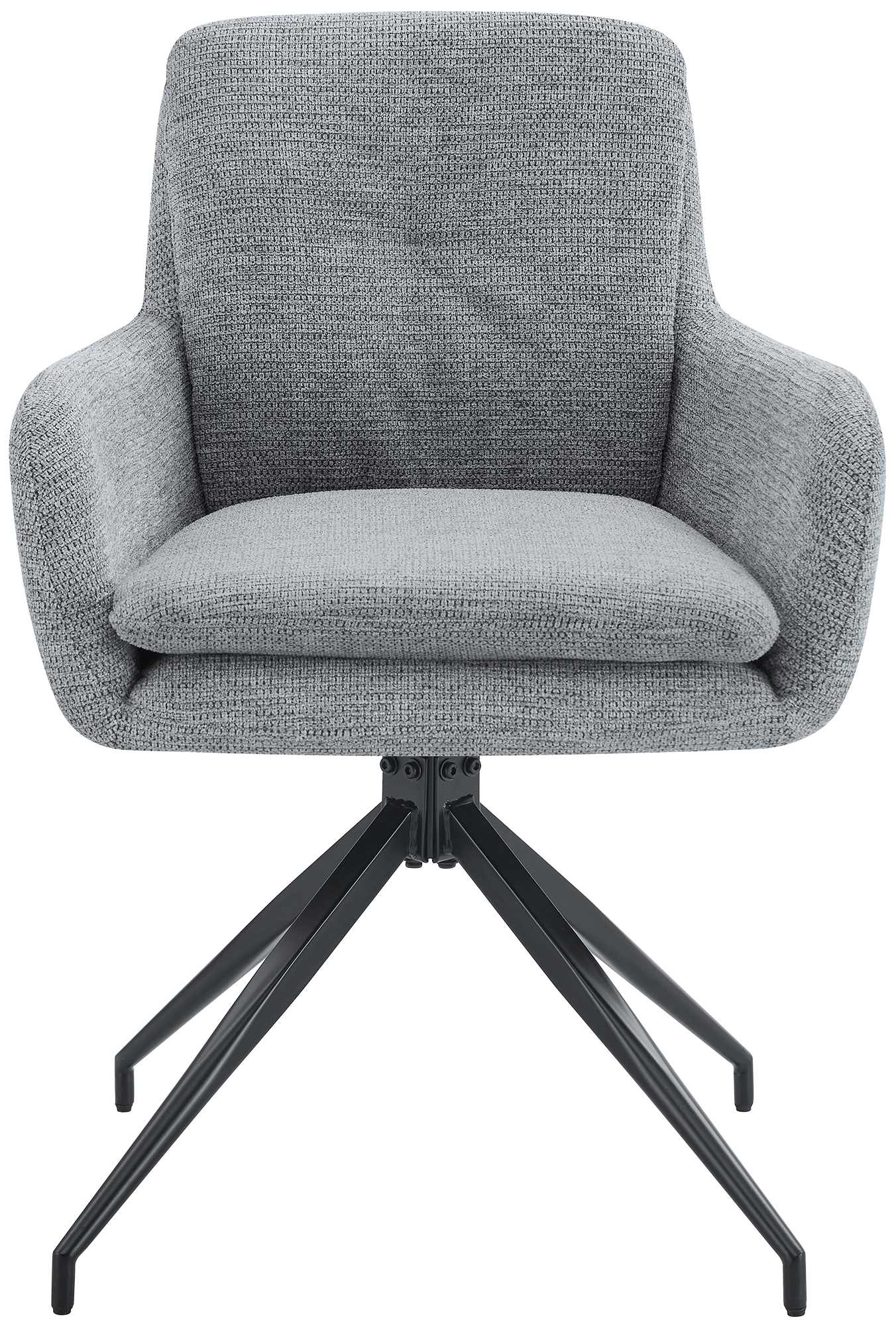 2er Set Esszimmerstuhl Pickett Stoff - grau by Dropshipping-Europe – Barhocker