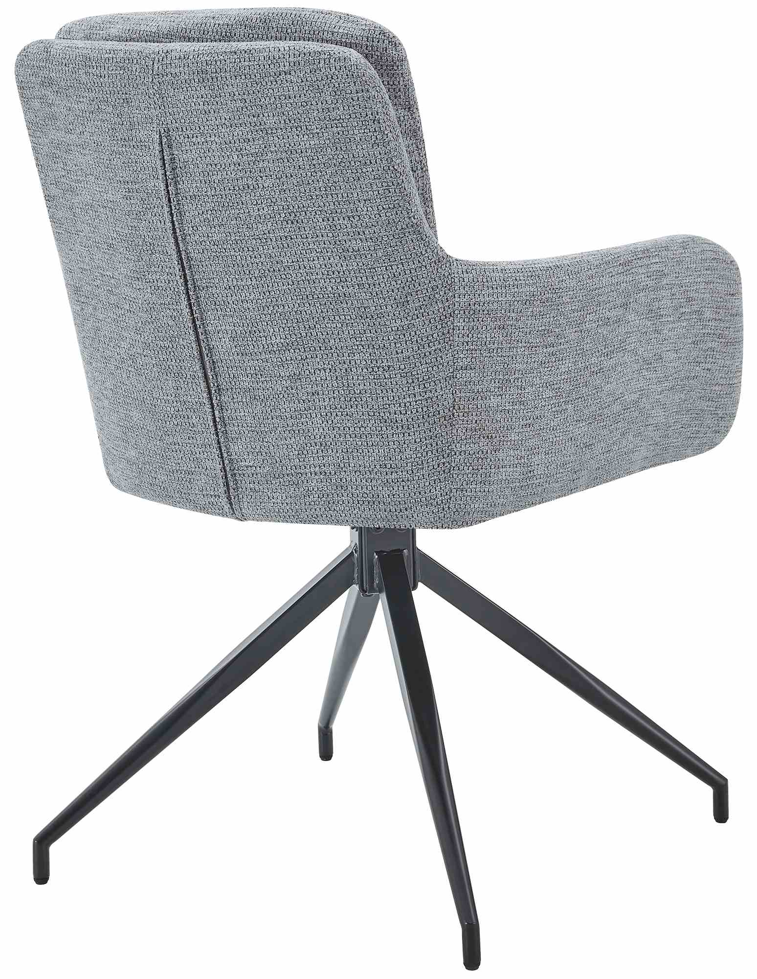 2er Set Esszimmerstuhl Pickett Stoff - grau by Dropshipping-Europe – Barhocker