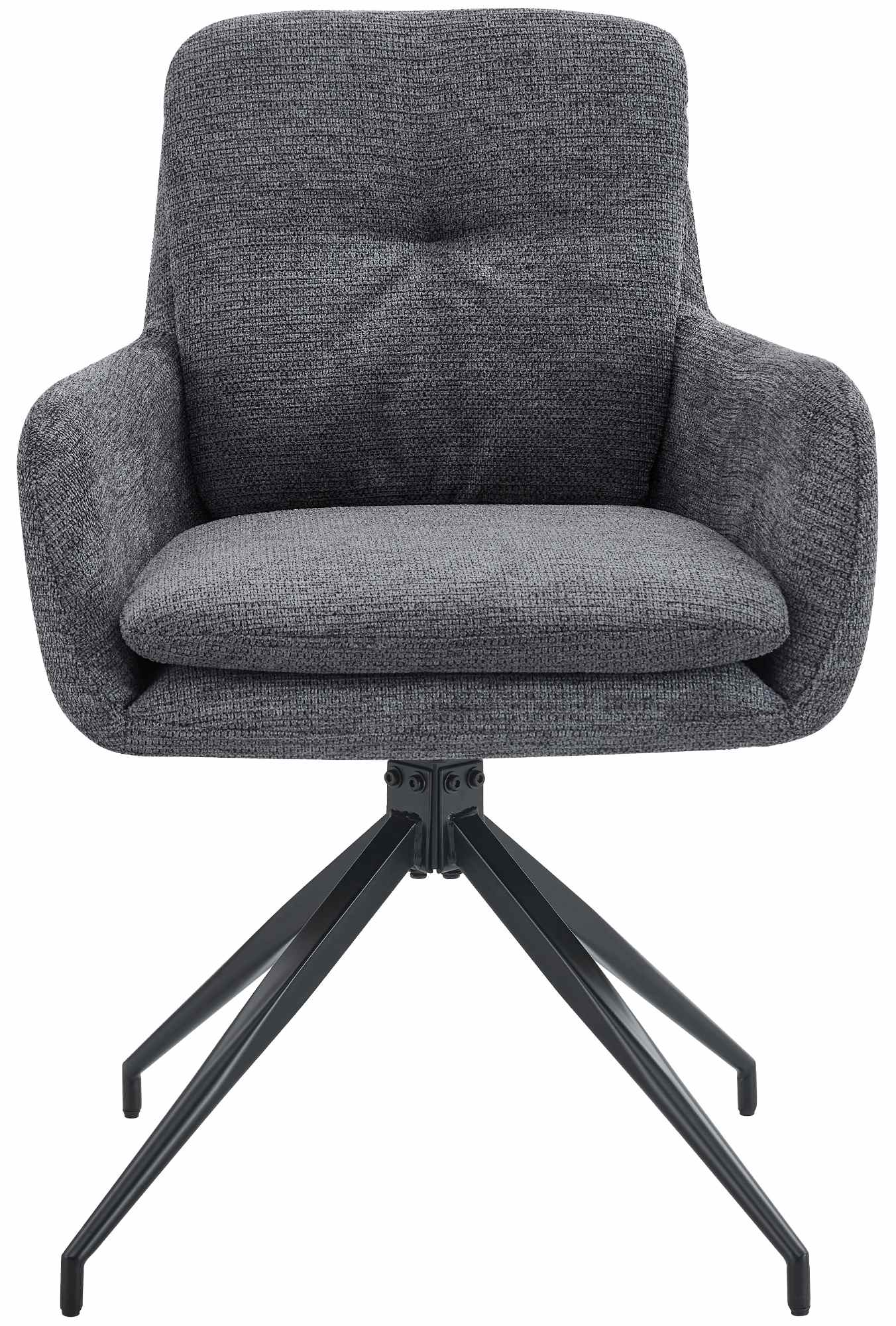 2er Set Esszimmerstuhl Pickett Stoff - dunkelgrau by Dropshipping-Europe – Barhocker