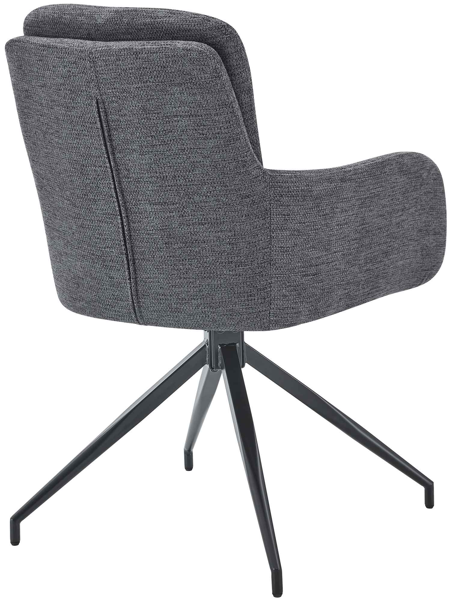 2er Set Esszimmerstuhl Pickett Stoff - dunkelgrau by Dropshipping-Europe – Barhocker