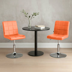 Stuhl Ricky Kunstleder - orange