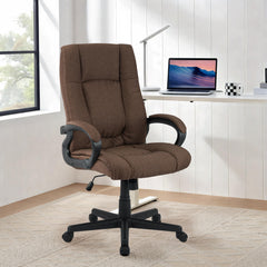 Bürostuhl XL Sparta Stoff - braun
