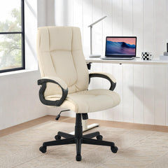 Bürostuhl XL Sparta Stoff - creme