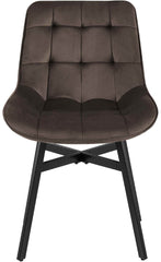 Stuhl Colby Samt - braun