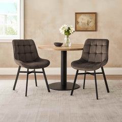 Stuhl Colby Samt - braun
