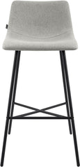 Barhocker Altona Stoff - grau