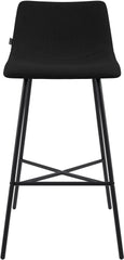 Barhocker Altona Stoff - schwarz