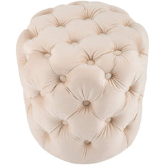 Sitzhocker Drancy Samt M - creme