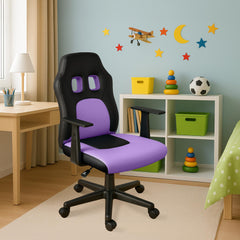 Kinder Bürostuhl Fun - schwarz/lila