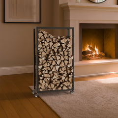 Kaminholzst�nder Hilta 25x60x100 cm - schwarz