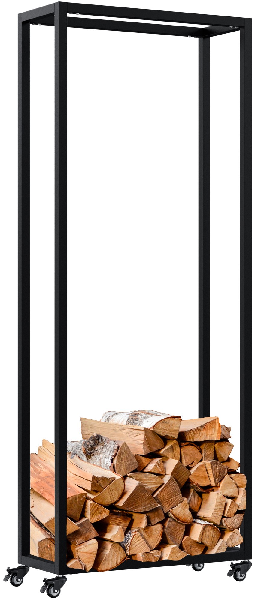 Kaminholzst�nder Hilta 25x60x150 cm - schwarz