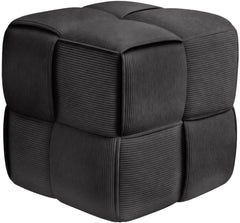 Sitzhocker Forinta Cord - dunkelgrau