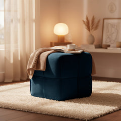Sitzhocker Forinta Cord - dunkelblau