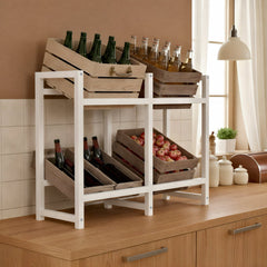 4er Getr�nkekistenst�nder Stack - wei� by Dropshipping-Europe – M�bel