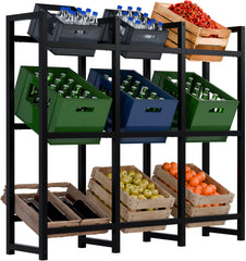 9er Getr�nkekistenst�nder Stack - schwarz
