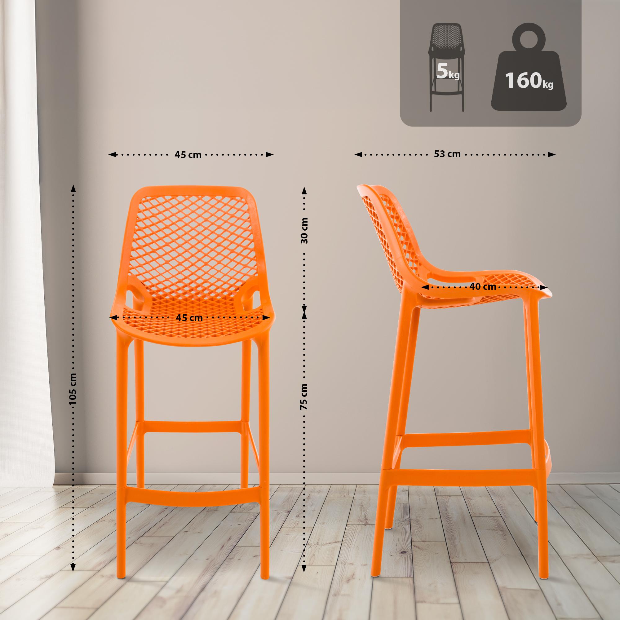 Barhocker Air - orange - InfinityMarket