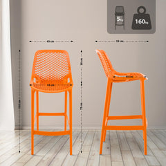 Barhocker Air - orange - InfinityMarket