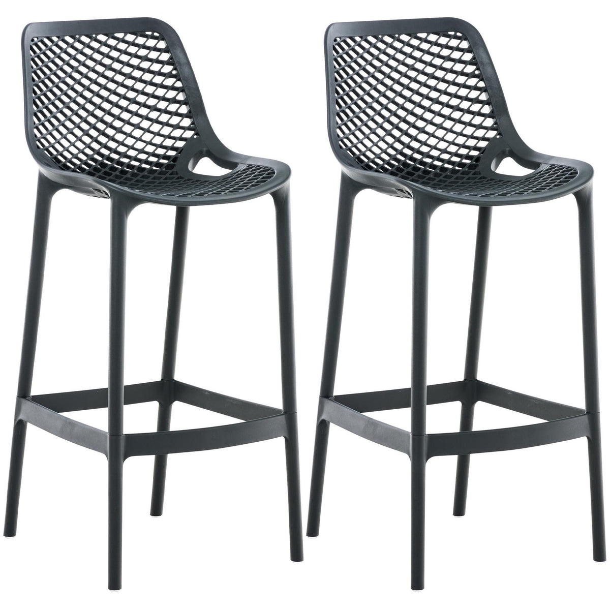 2er Set Barhocker Air - dunkelgrau