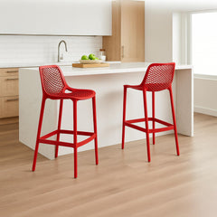 2er Set Barhocker Air - rot