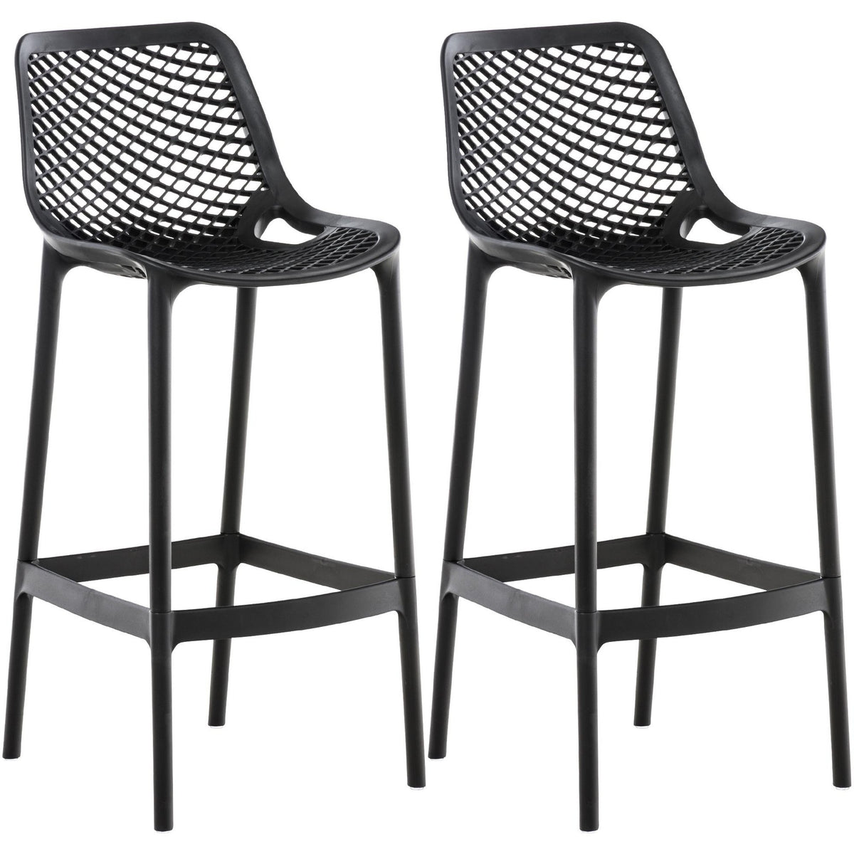 2er Set Barhocker Air - schwarz